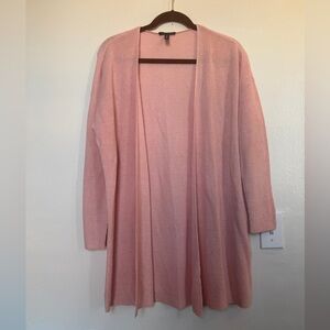 Eileen Fisher Soft Pink Open Cardigan